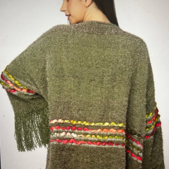 Kimono Sleeve Oversized Cardigan-Size M/L - Picture 3 of 5